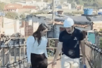 Passarela sob Anel Rodoviário de BH ameaça segurança de pedestres