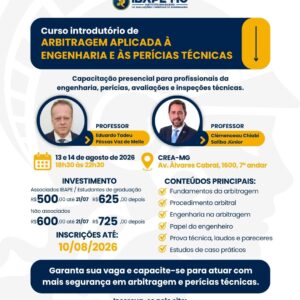 Curso Introdutório de Arbitragem Aplicada à Engenharia e às Perícias Técnicas