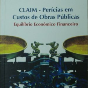 CAPA DO LIVRO CLAIM - PERÍCIAS EM CUSTOS DE OBRAS PÚBLICAS